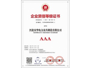 企業(yè)資信等級(jí)證書